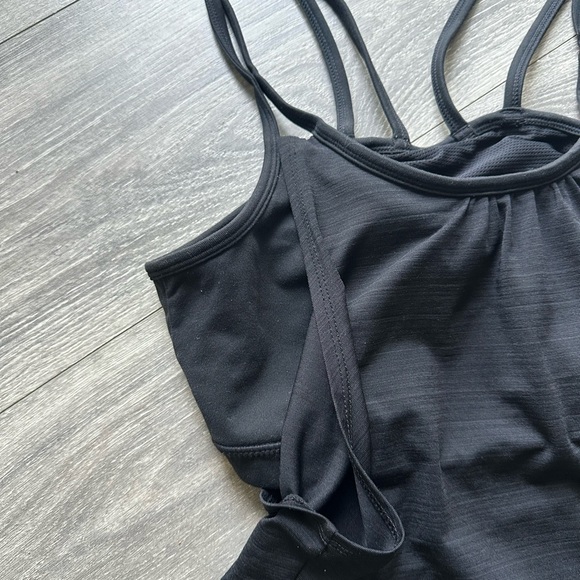 Athleta Black Strappy Tank Top - Picture 5 of 7